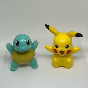 🔥🔥2016 McDonald's Happy Meal Toy PIKACHU and carapuce